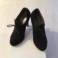 Francesine nere in camoscio