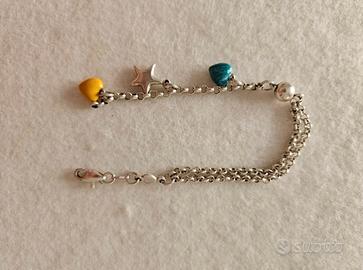 Bracciale bambina con cuori e stelle