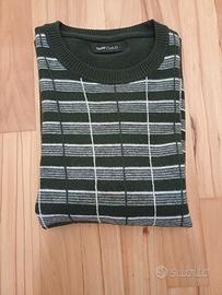 Maglione GAS Vintage Unisex - Verde Scuro taglia M