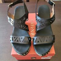 Sandalo con zeppa Cafè Noir