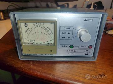 Rosmetro Wattmetro Zetagi 700  1.5-30/100-500 Mhz