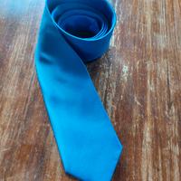 Cravatta uomo blu cobalto