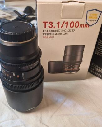 obiettivoSamyang T3.1 VDSLR ED UMC Macro x fujifil