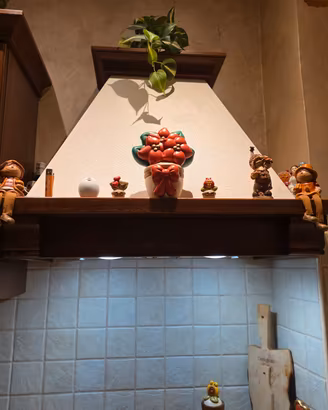 Cappa cucina rustica in legno - Motore FABER

