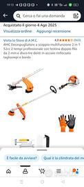 AMC Decespugliatore a scoppio multifunzione 2 in 1