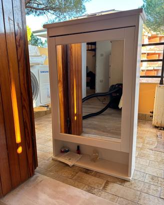 Mobile bagno contenitore con specchio hemnes ikea