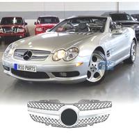 GRIGLIA PER MERCEDES CLASSE SL R230 01-06 CROMATA 