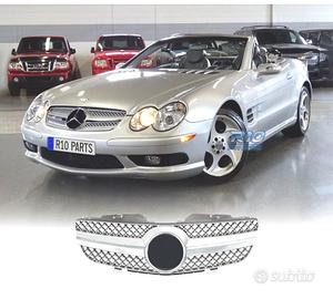 GRIGLIA PER MERCEDES CLASSE SL R230 01-06 CROMATA 