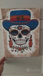 quadro teschio messicano