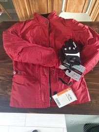 giubbotto moto donna taglia S con guanti