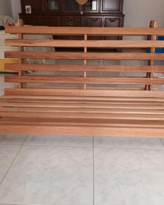 Divano 2 posti in legno
