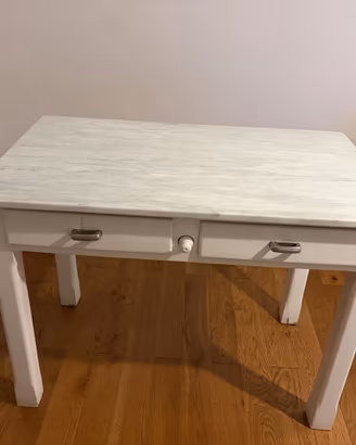 Tavolo con piano in marmo e mattarello anni ‘50/60