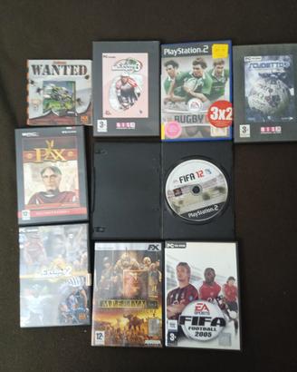 Lotto videogiochi PC e PlayStation 2