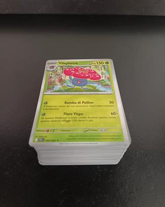 Mazzo 110 carte Pokémon con brillanti no doppie 