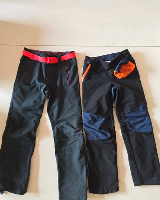 pantaloni trekking decathlon bambini 