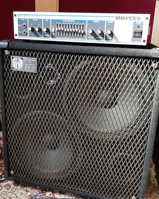 Testata per basso Hartke 2500 + cabinet  Swr 2x12