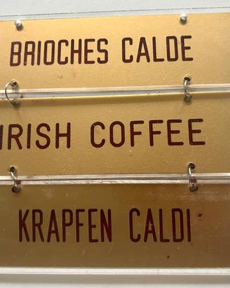 Insegne targhette bar vintage