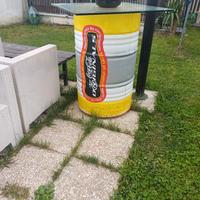 bidone COCA COLA , SANTERO , da bar 