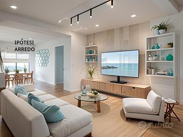 Moderno appartamento bicamere con terrazzo in c...