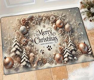 Tappeto Zerbino Natale 60x40 cm tappetino ingresso