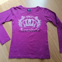 T-shirt manica lunga Lonsdale da bambina 8-10A