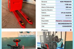 Transpallet con pedana Linde T20 AP – Batteria 375