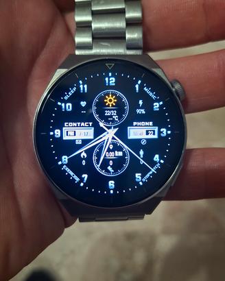 huawei watch gt3 pro  con cinturino acciaio perfet