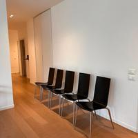 8 sedie nere Olly Tango di Philippe Starck, Driade