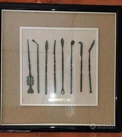 QUADRO STRUMENTARIO CHIRURGICO EPOCA ROMANA