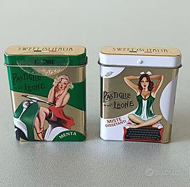 Scatole di latta "Pastiglie Leone" (Menta - Miste