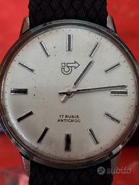 orologio da polso Vintage meccanico a corda 