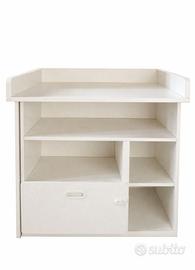 Fasciatoio ikea smÅstad bianco con ripiani