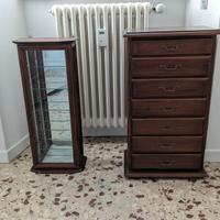 Cassettiera e vetrinetta