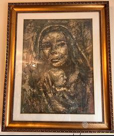 Tela quadro madre con bsmbino