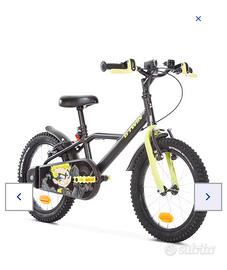Bici bambino 4-6 anni Btwin500 DARK HERO 16pollici