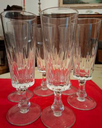 Bicchieri da champagne in cristallo 
