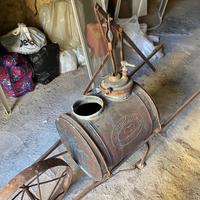 Carriola in ferro e rame