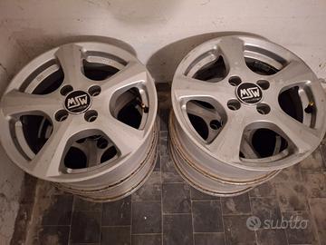 Cerchi in lega 14" Msw