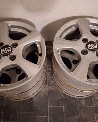 Cerchi in lega 14" Msw design by OZ