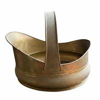 Secchio vintage ottone rame