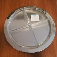 Servizio per antipasto Alessi acciaio e cristallo