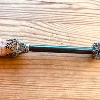 Fermaglio d'epoca a stelo per mantello cappotto