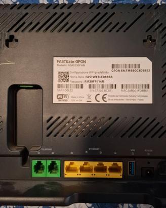 Modem Router Fastweb FASTGate GPON
