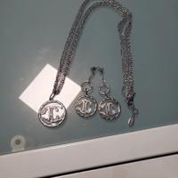 set orecchini e collana lunga just cavalli 