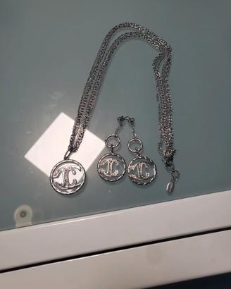 set orecchini e collana lunga just cavalli 