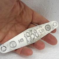 Antica targa bicicletta con fascio littorio