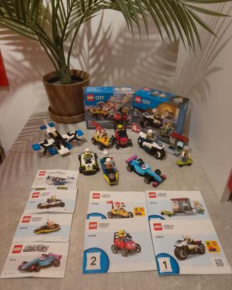 Lotto lego city 60458 60455 polizia macchinine 