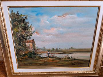 Quadro Renzo Del Greco - Paesaggio 