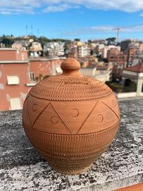 Salvadanaio antico terracotta