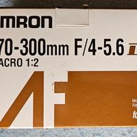 Teleobiettivo Tamron 70-300mm 
f/4.5-6.3 + macro